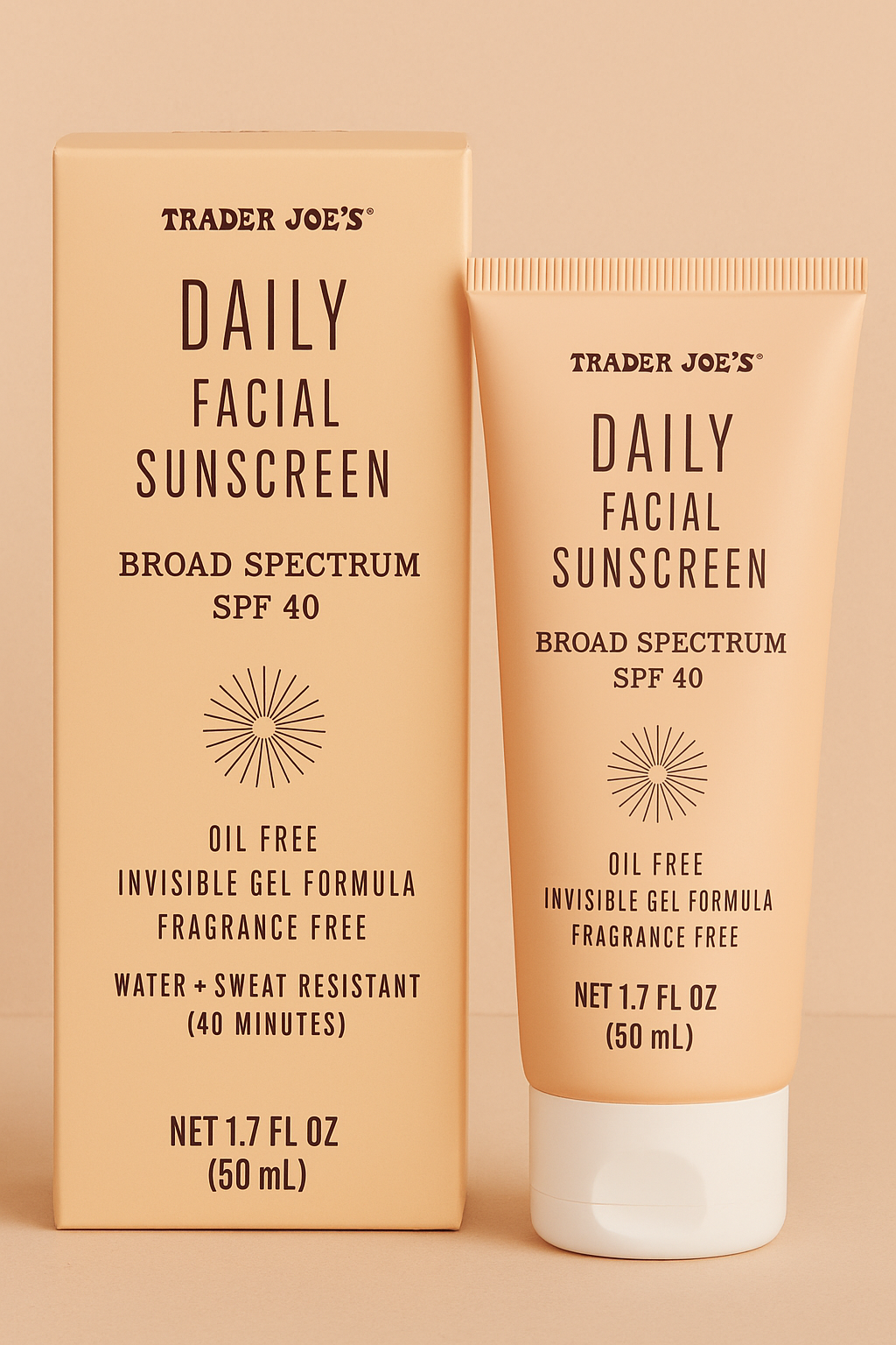 Crème solaire visage quotidienne FPS 40