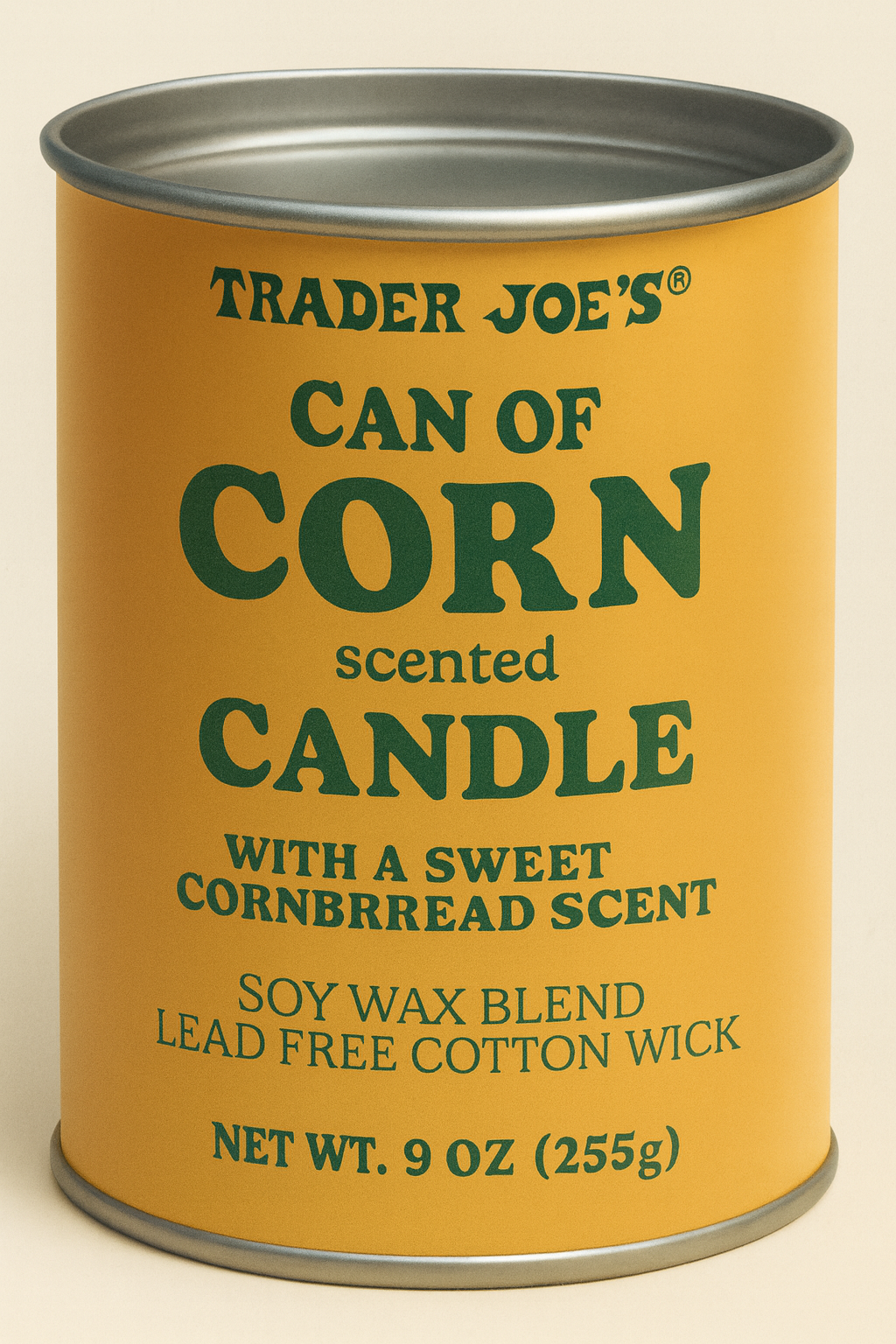 Can of Corn Scented Candle