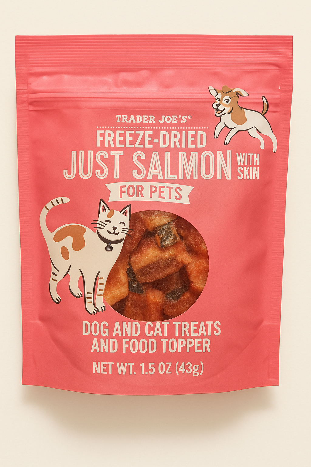 Freeze-Dried Just Salmon with Skin for Pets