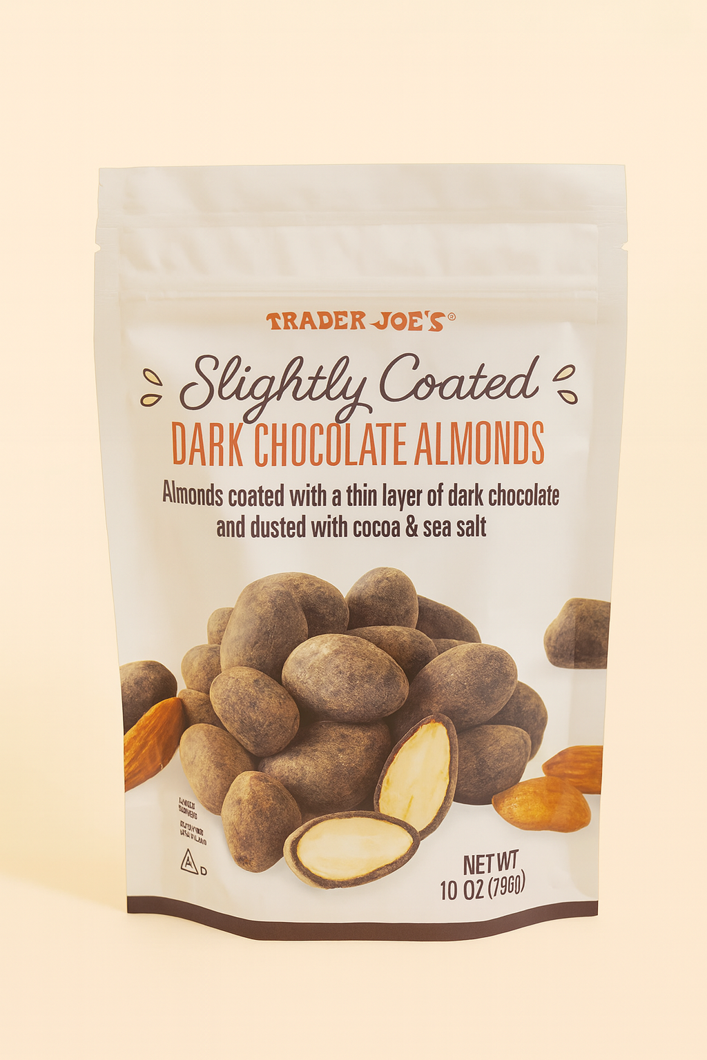 Slightly Coated Dark Chocolate Almonds