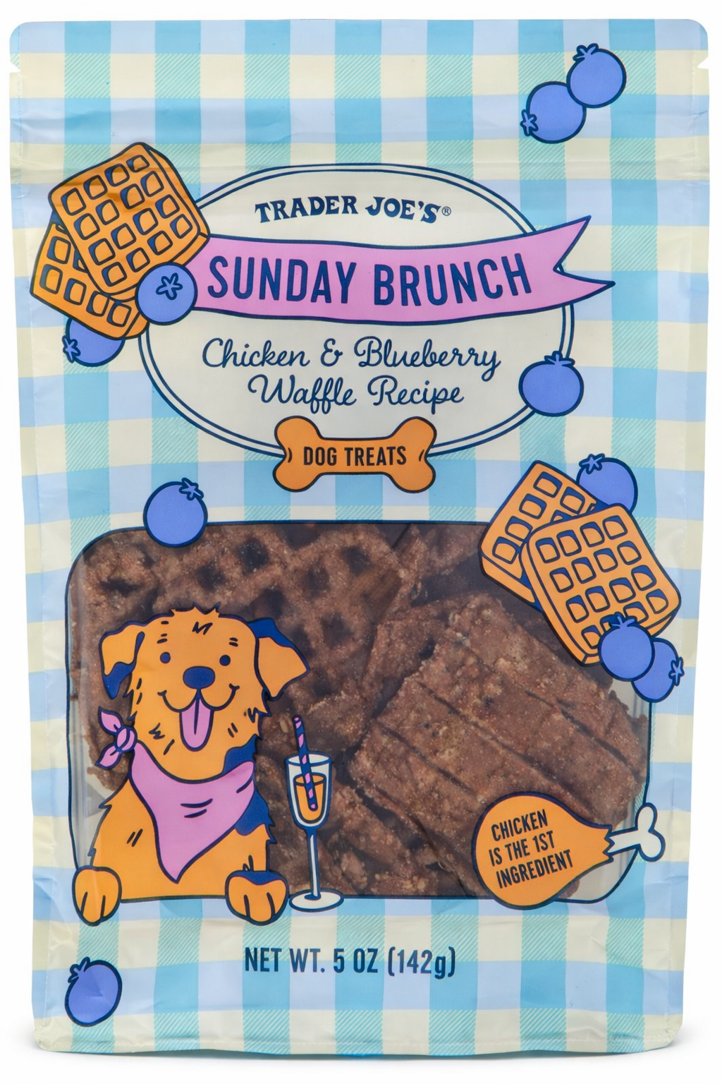 Sunday Brunch Chicken & Blueberry Waffle Recipe Dog Treats