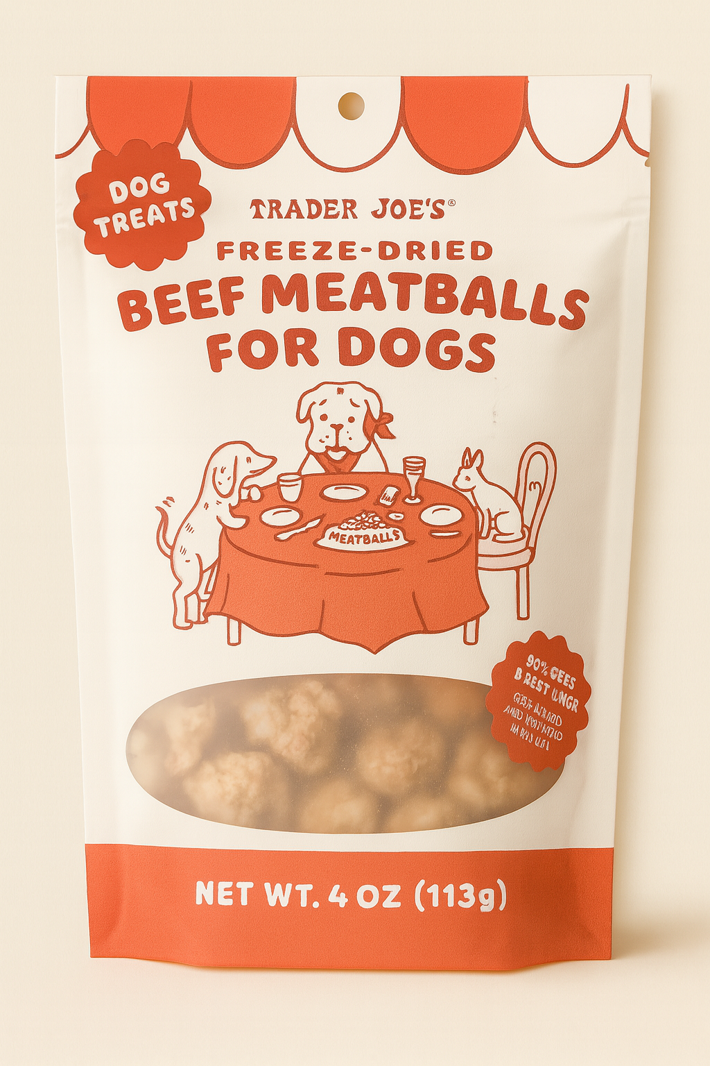 Freeze-Dried Beef Meatballs for Dogs