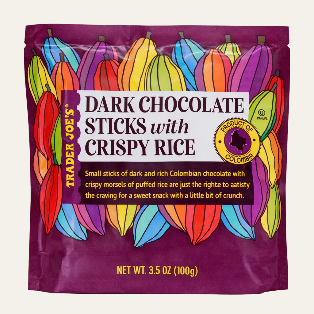 Dark Chocolate Sticks with Crispy Rice