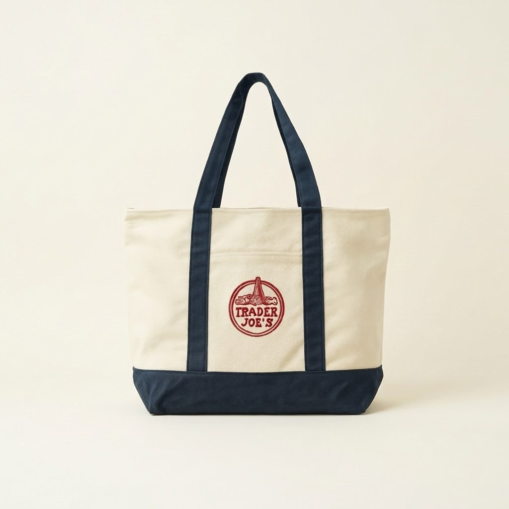 Grand sac de courses en toile Trader Joe's