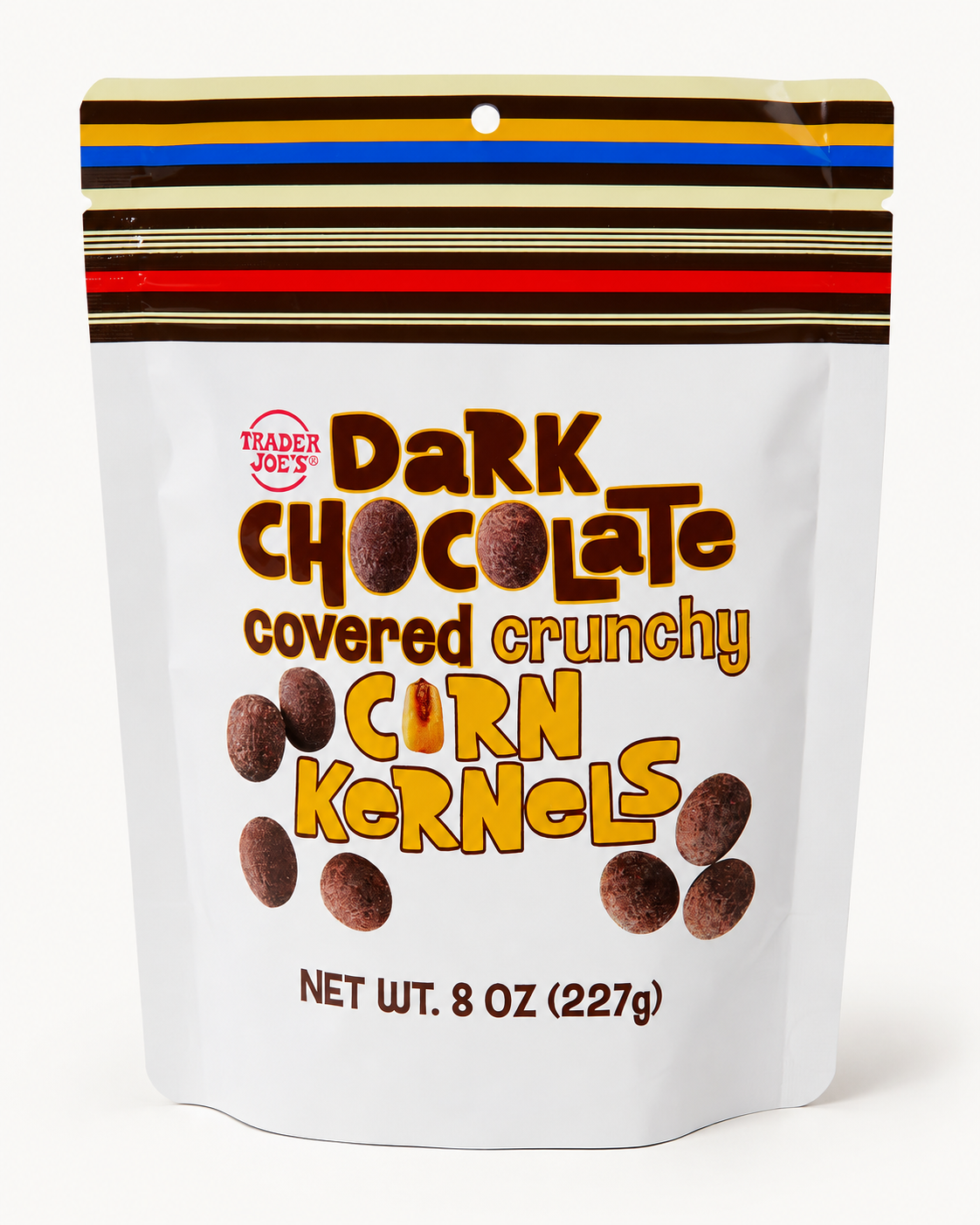 Trader Joe's Dark Chocolate Covered Crunchy Corn Kernels