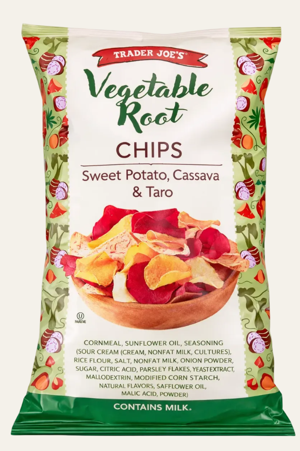 Chips de légumes racines