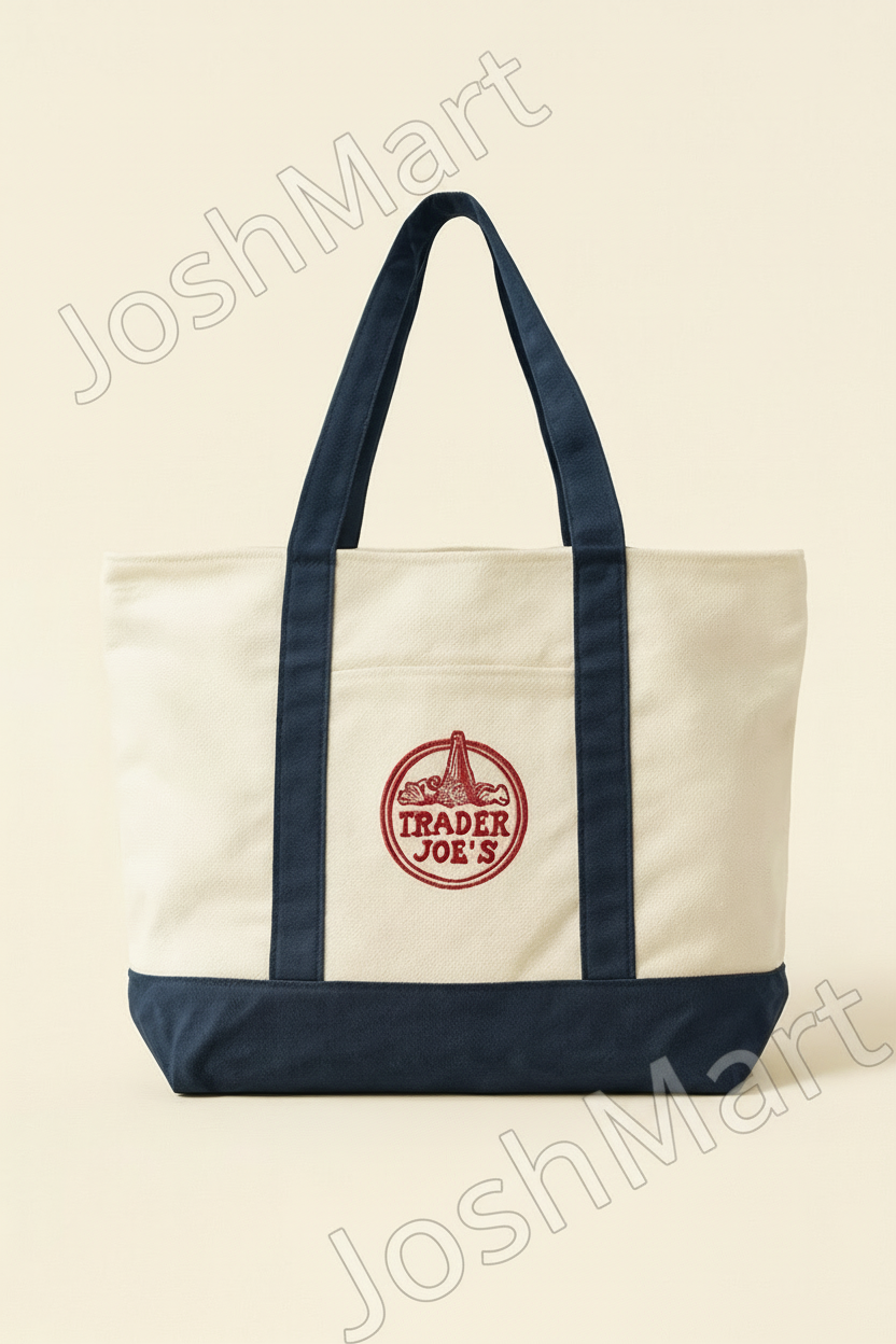 Grand sac de courses en toile Trader Joe's
