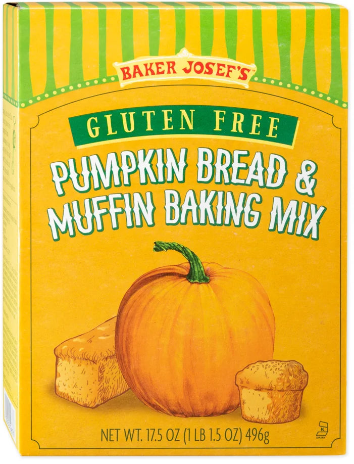Trader Joe's Gluten Free Pumpkin Bread & Muffin Baking Mix 17.5 oz box